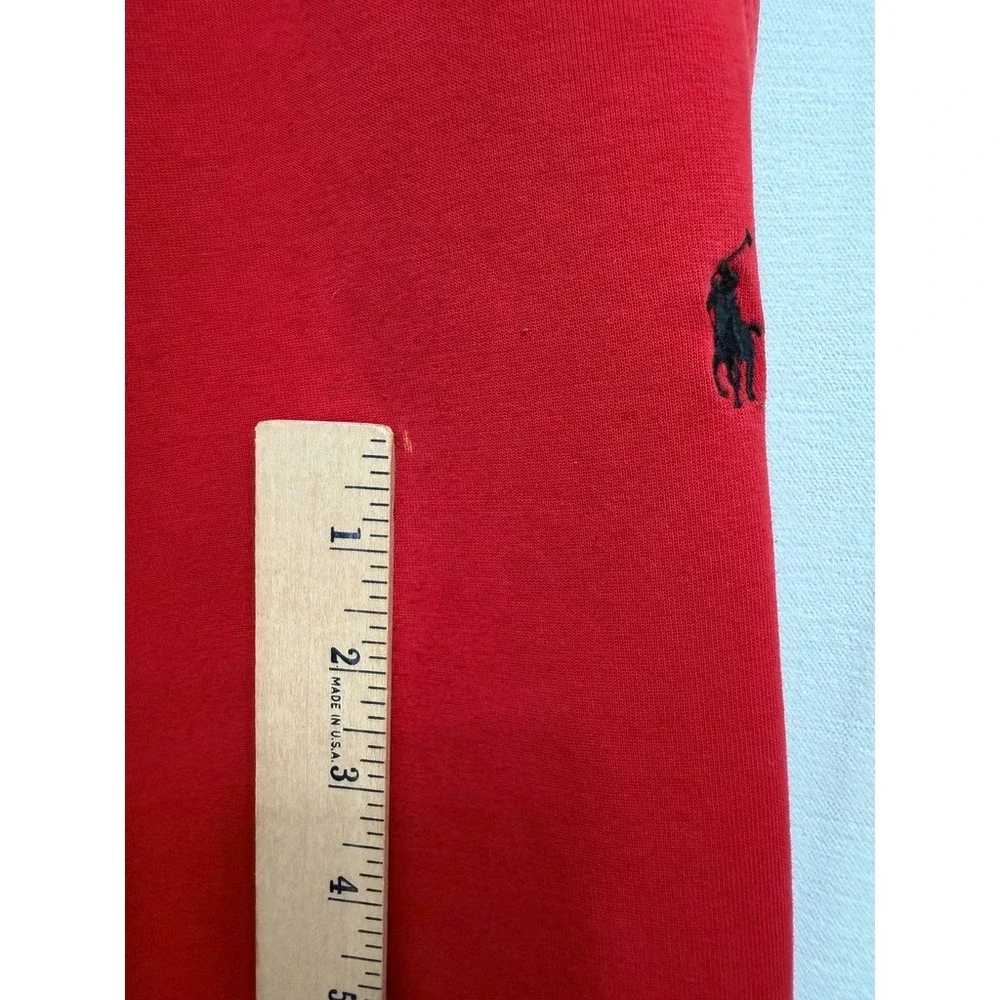 Polo Ralph Lauren Red Jogger Sweatpants Embroidered Pony Size Small
